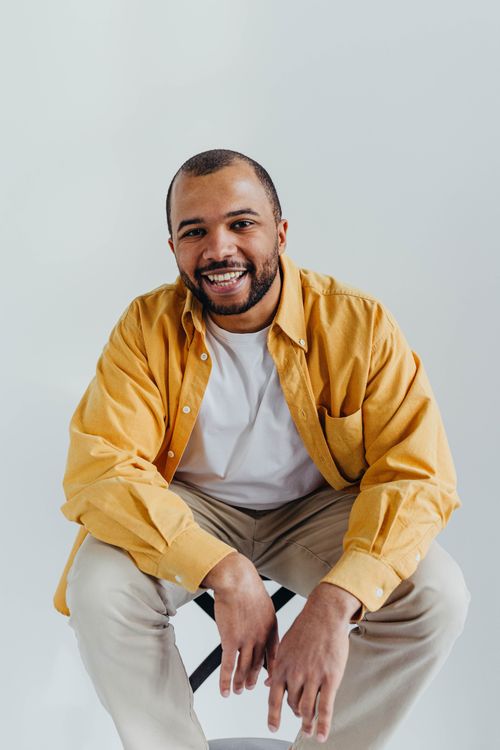 Portrait of a Man Smiling · Free Stock Photo