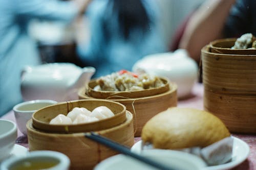 Breakfast in Bamboo Bowls