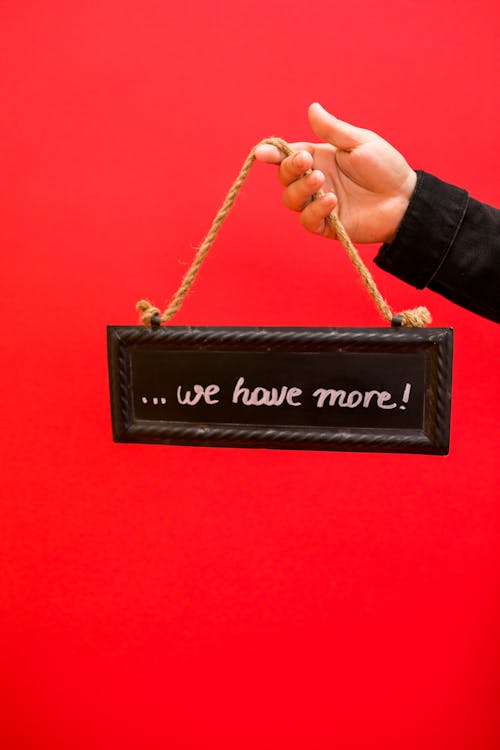 A Person Holding a Sign