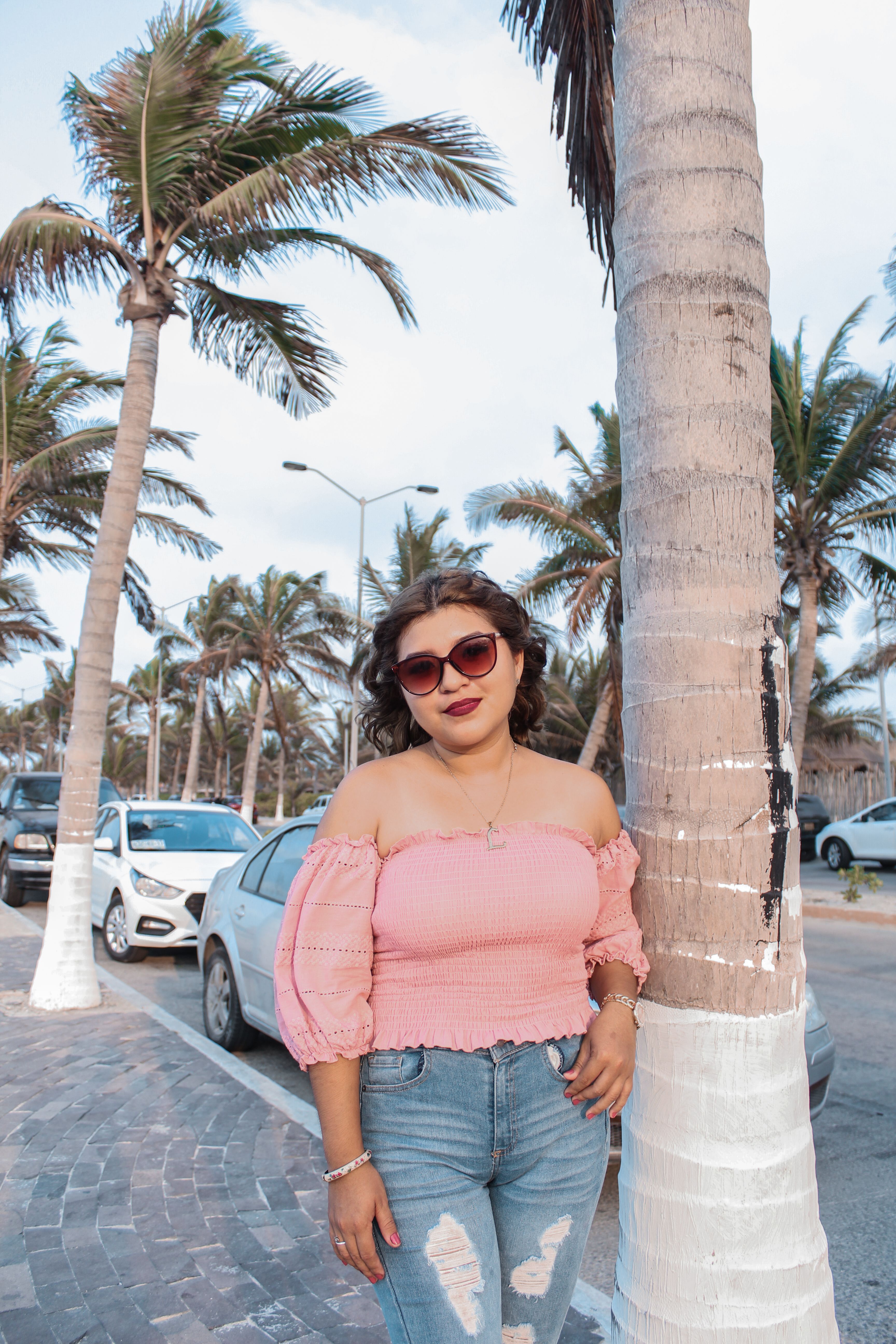 Blusa Canelada Bege Manga Longa