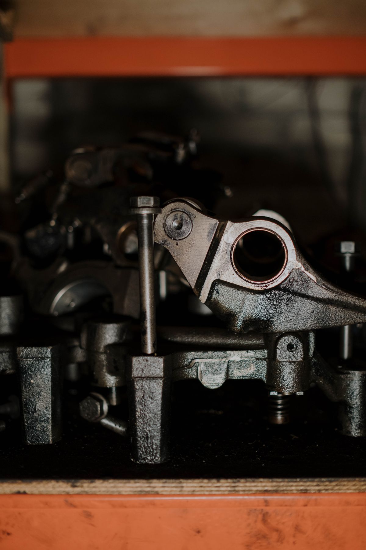 Bakım öncesi motor parçaları