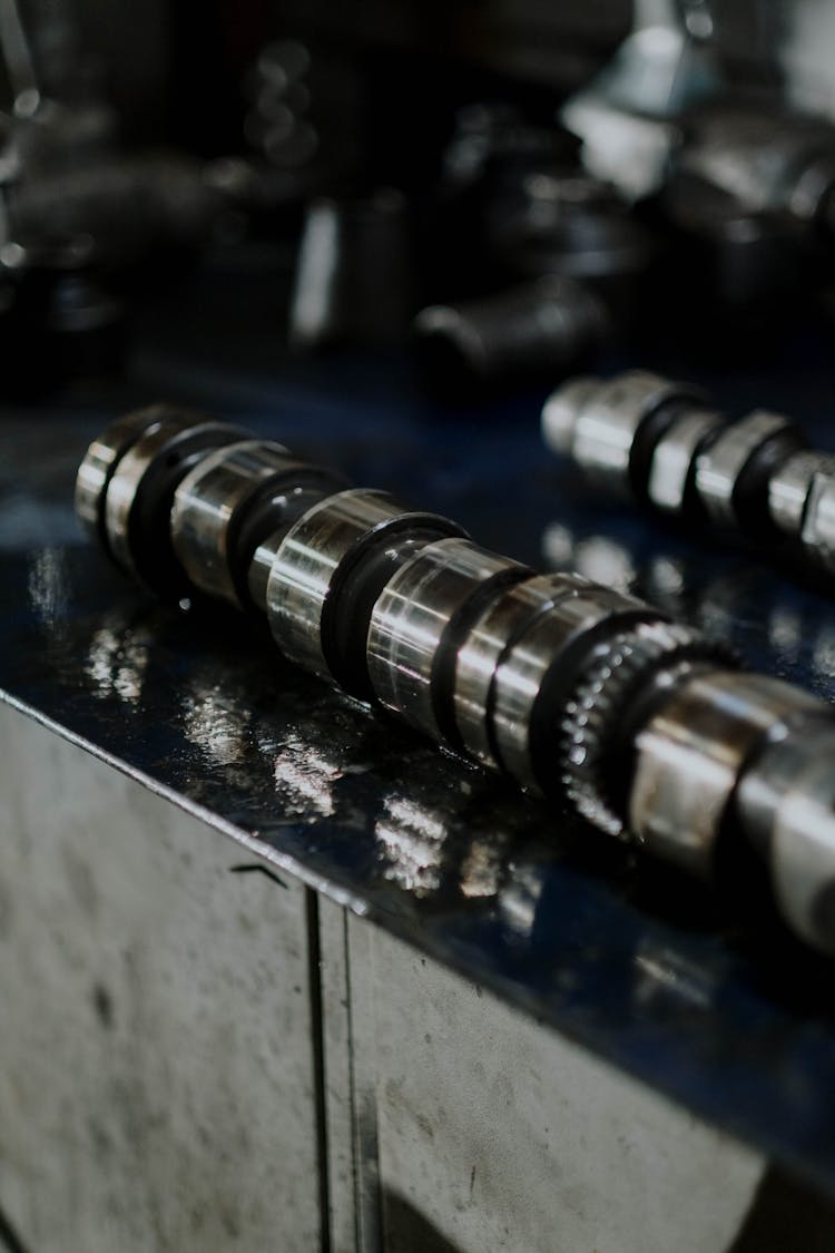 Photo Of An Engine Camshaft