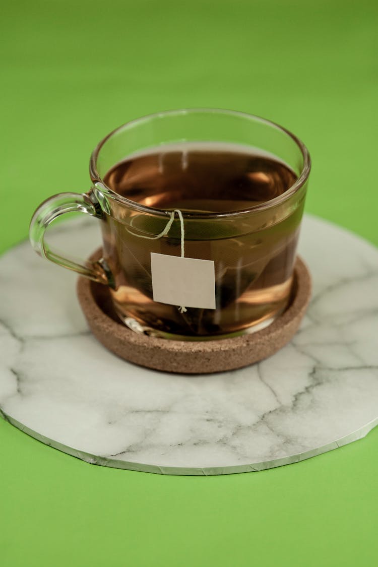 Black Tea In Glass Cup