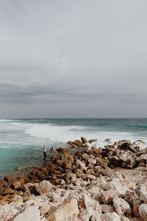 돌, 바다, 바위의 무료 스톡 사진