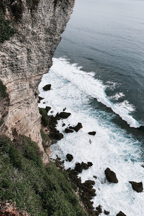 Waves Crashing on a Rocky Shore