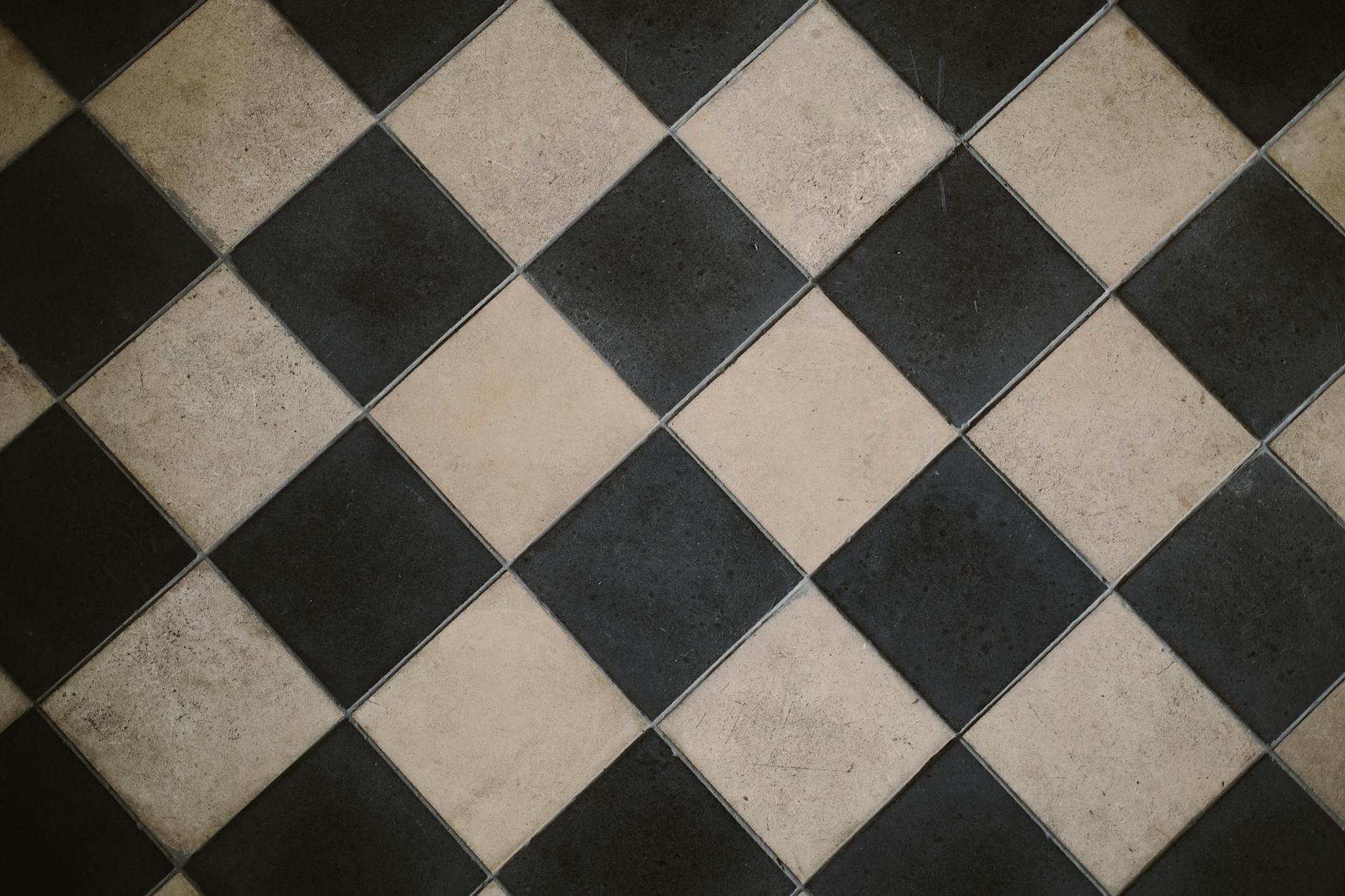 black-and-white-checkered-tiles-free-stock-photo