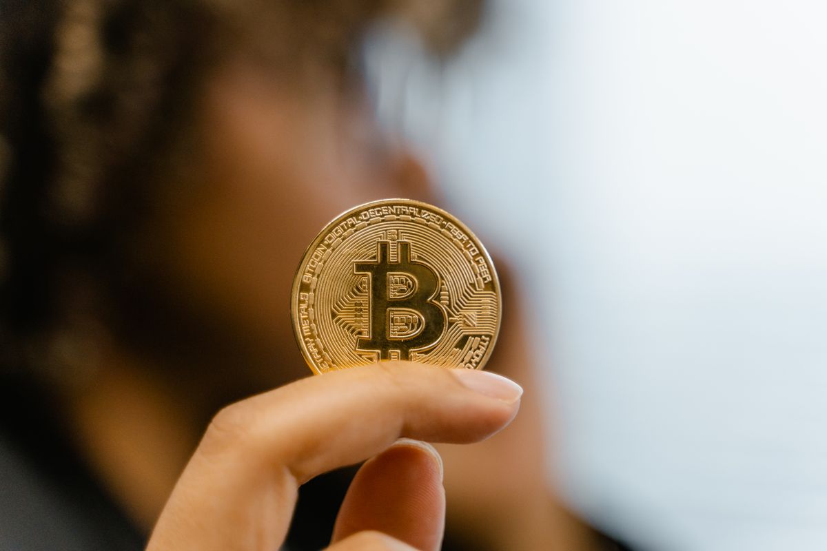 Bitcoin i handen
