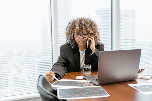 Photo of a Woman on the Phone