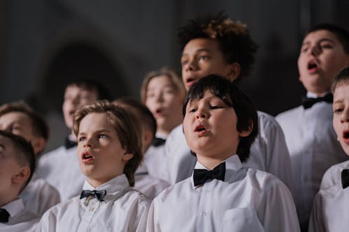 Boys Singing as a Choir