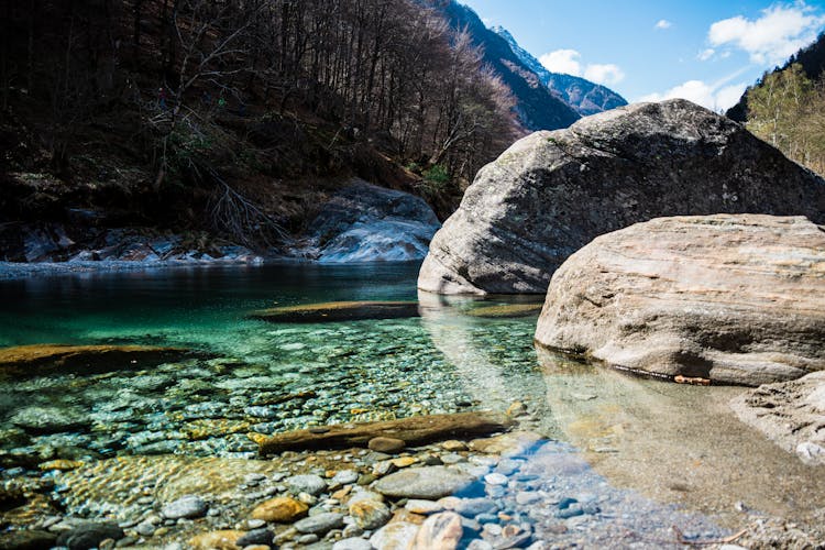 Rocks Over River