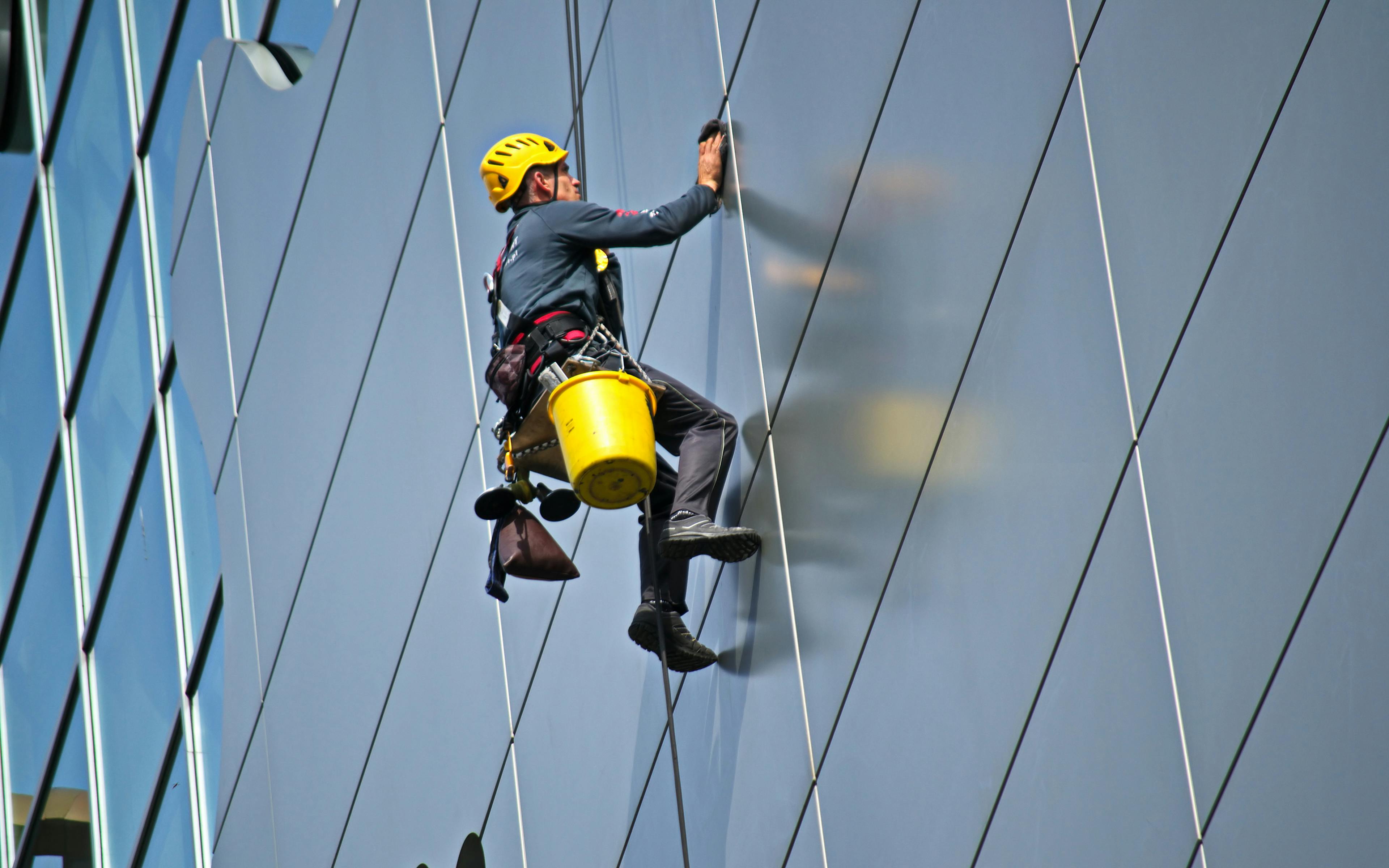 Cleaning Building Facade Is More Manageable With Rope Access