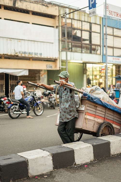 A Vendor with a Cart