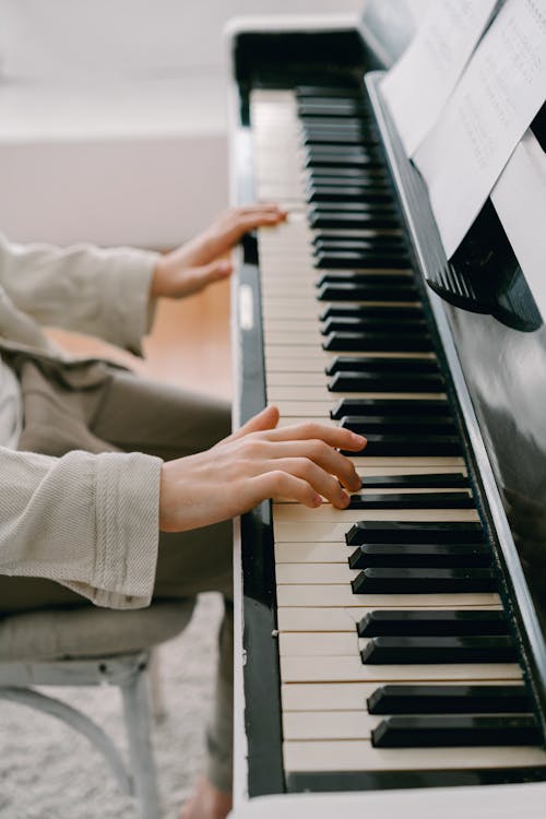 Free A Person Playing Piano Stock Photo
