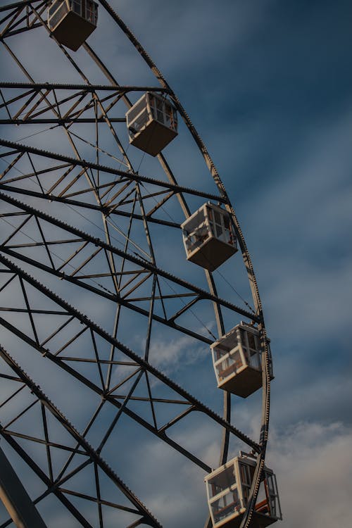 Low Angle Shot of Ferris Wheel 