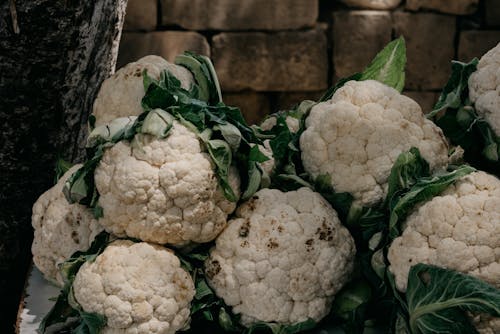 Close-Up Shot of Cauliflowers