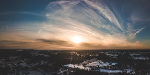 Free stock photo of beautiful, snow, sunset