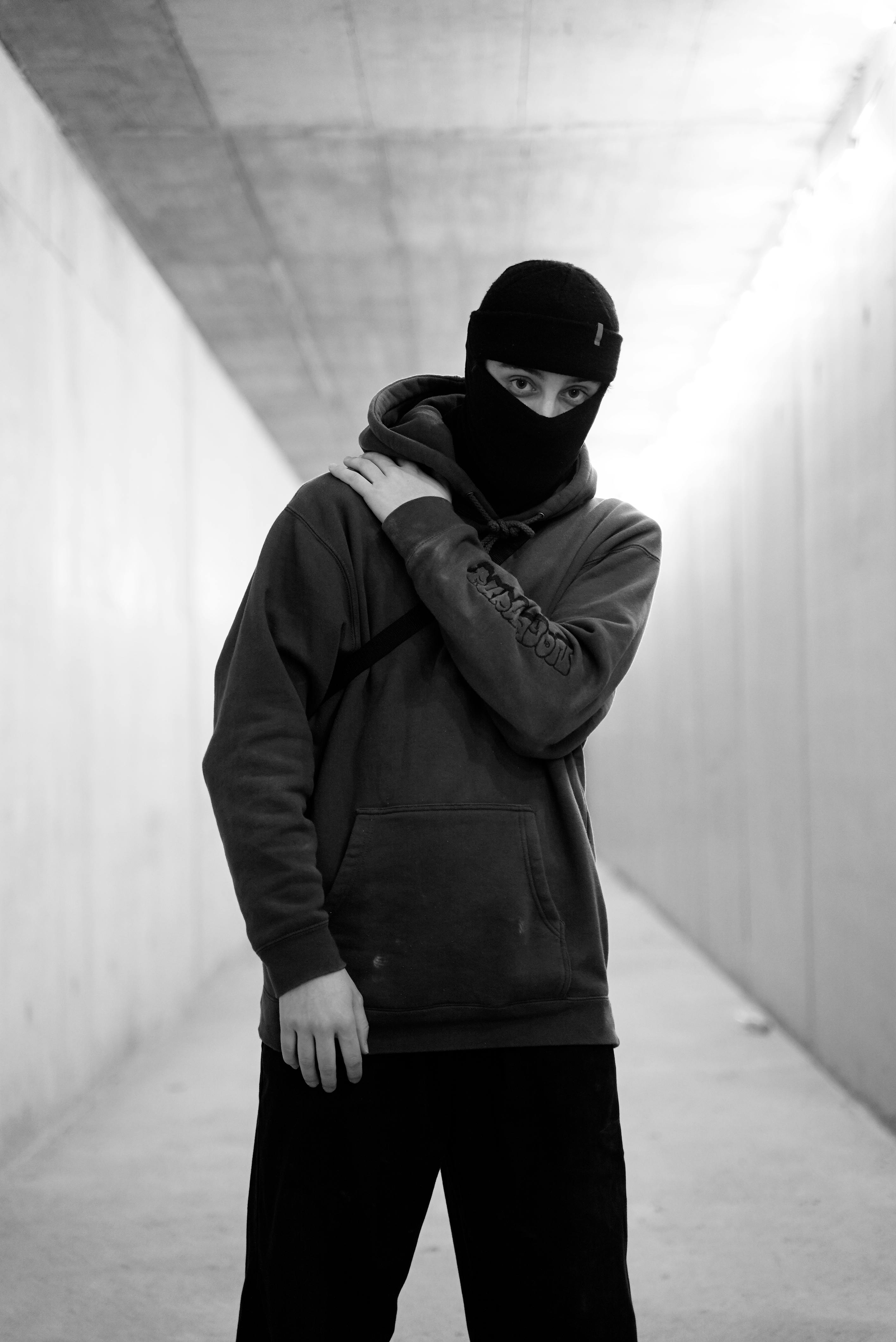 grayscale hoodie