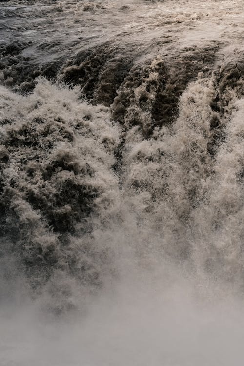 Water Crashing on a Waterfall 
