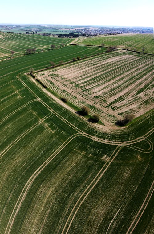农业领域, 垂直拍摄, 無人空拍機 的 免费素材图片