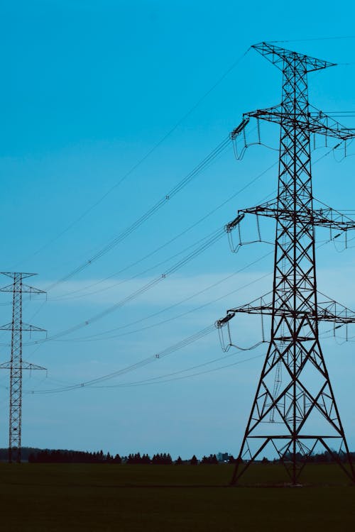 Fotos de stock gratuitas de cielo azul, distribución, electricidad