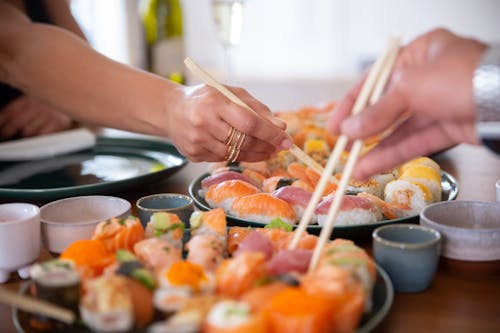 Kostnadsfri bild av fisk, japansk mat, lax