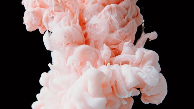 Pink Smoke in Black Background