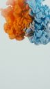 Mixing Blue and Orange Smoke