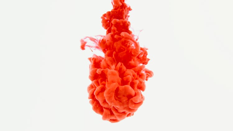 A Red Ink Underwater