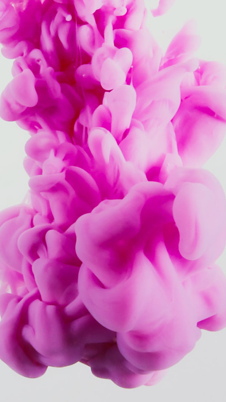 A Pink Ink Underwater