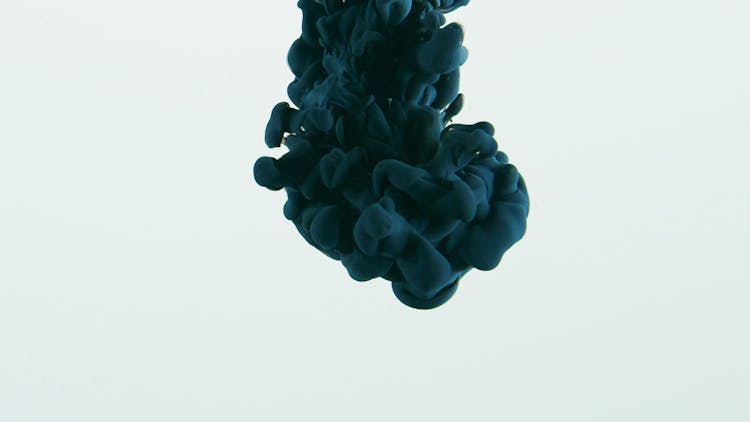 Black Ink Exploded Underwater