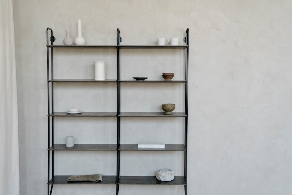 5 Space-Saving Solutions for Your Home: Everything About Wall Racks in Ahmedabad Modern wall rack installation in a living room with minimalist interior design