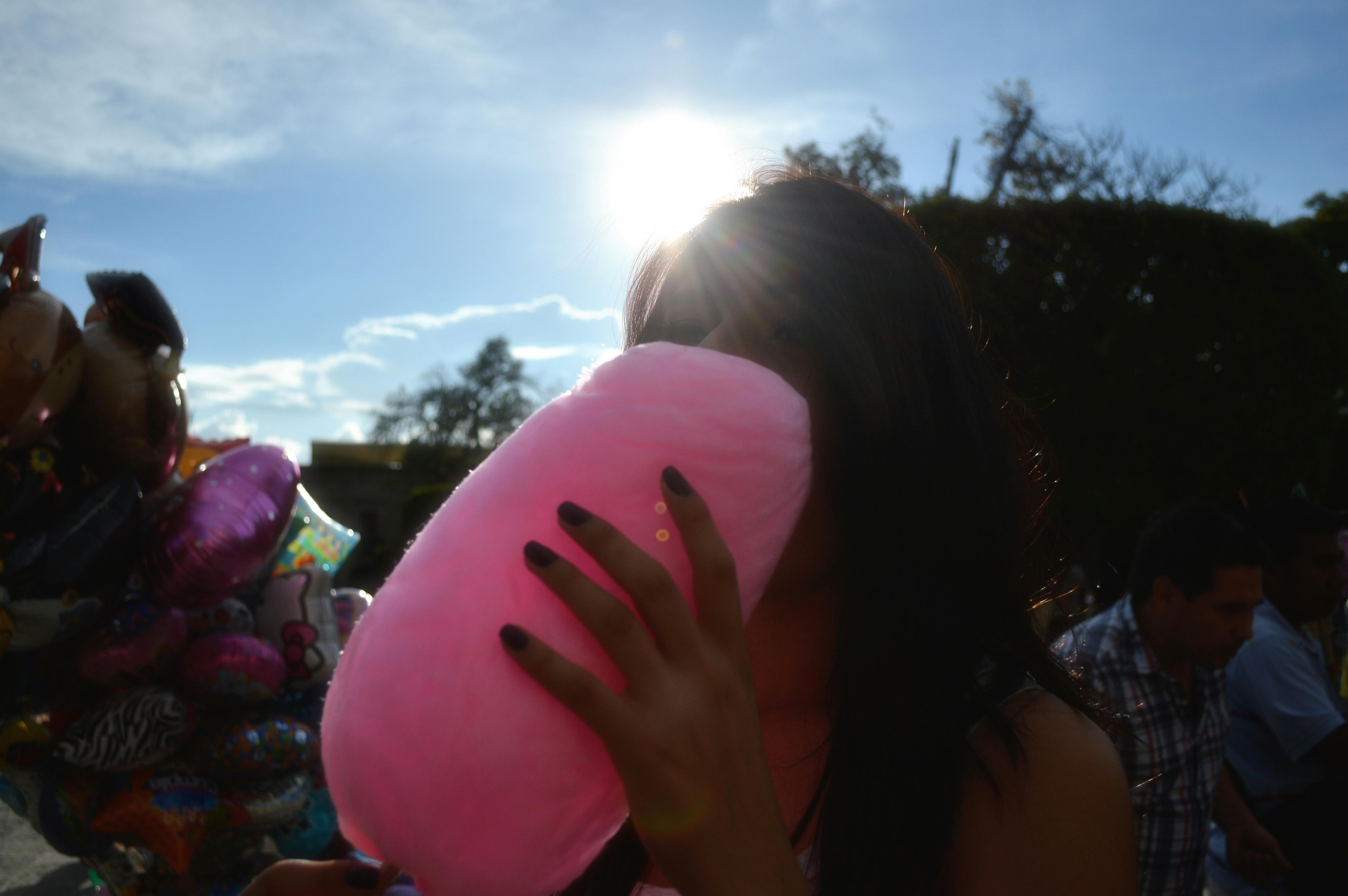 Free stock photo of candy, cotton, girl