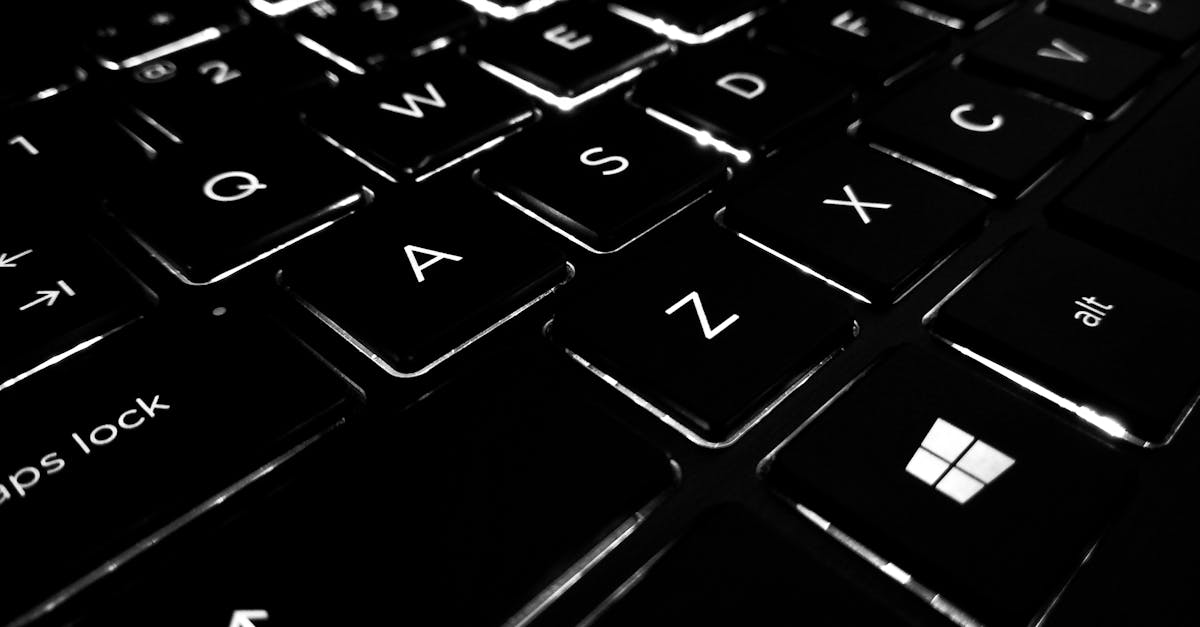 Free stock photo of black and white, keyboard, led lights