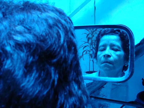 Free stock photo of lady, mirror, portrait