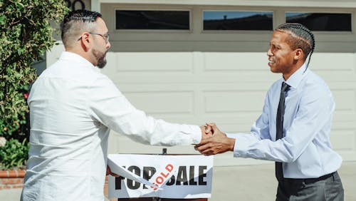 Free People Shaking Hands Stock Photo