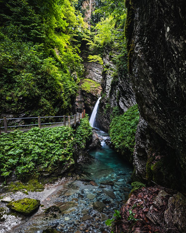 Thur Waterfalls In Unterwasser - Canton Of St. Gallen, Switzerland