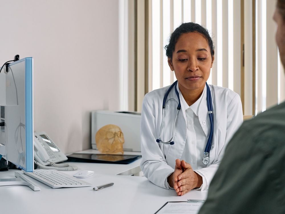 Doctor consulting a patient