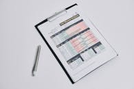 White Printer Paper With Black Pen