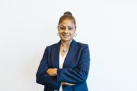 Young Indian professional ready for a peer duel