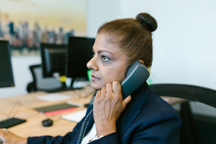 Woman Talking On The Phone