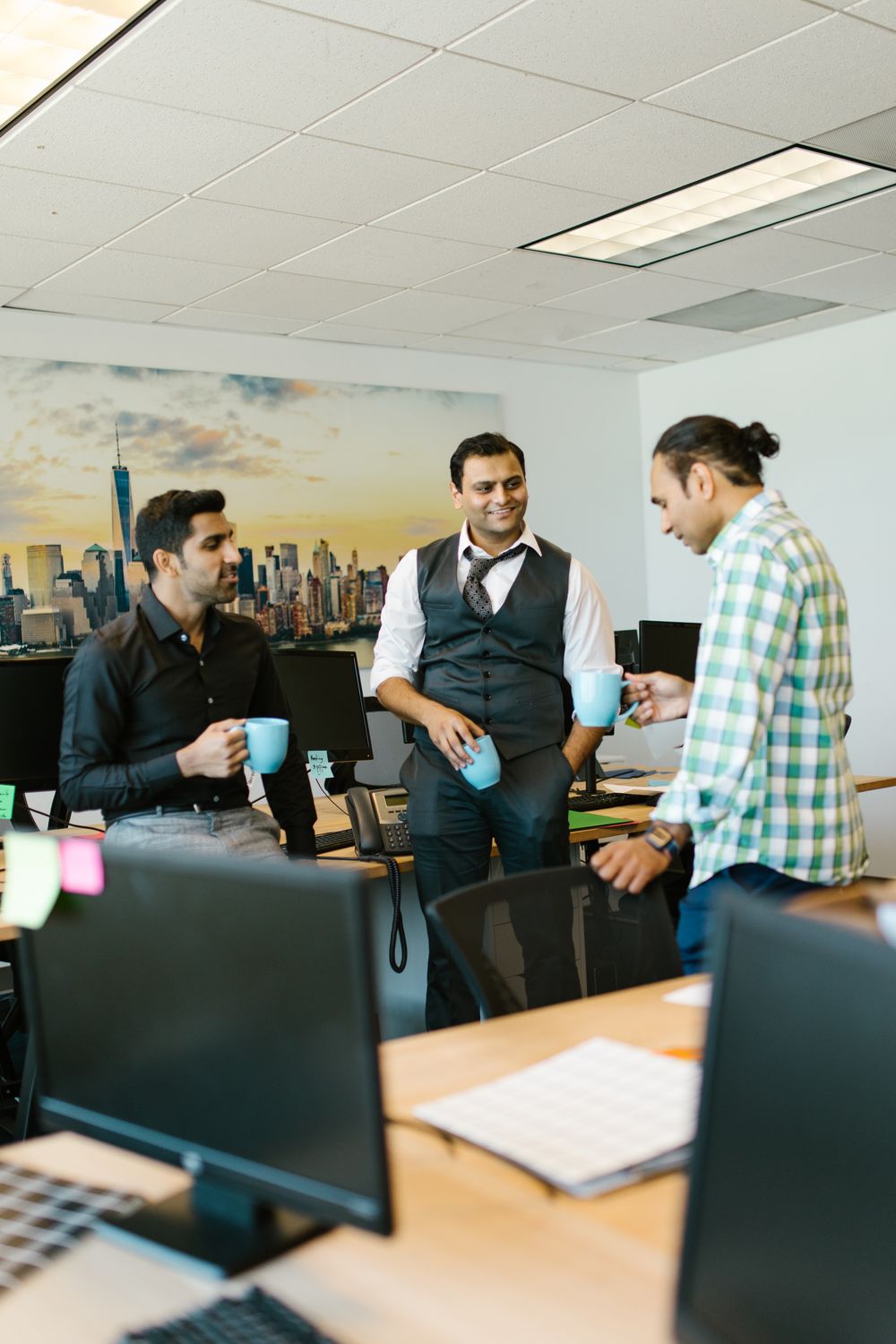 New York USA office staff discussion