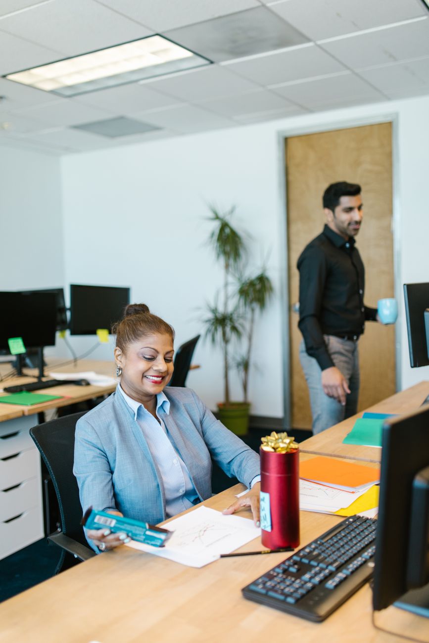 Cadeira de escritório Steelcase Think — espaço corporativo