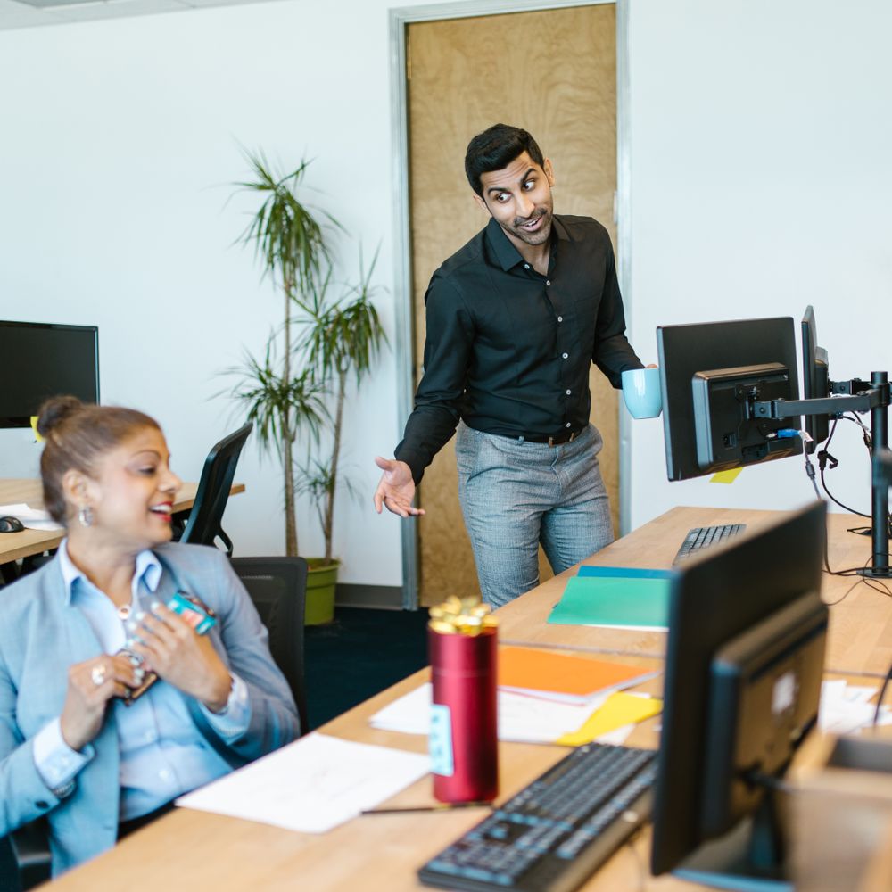 Bratton — office relocation team moving desks and equipment