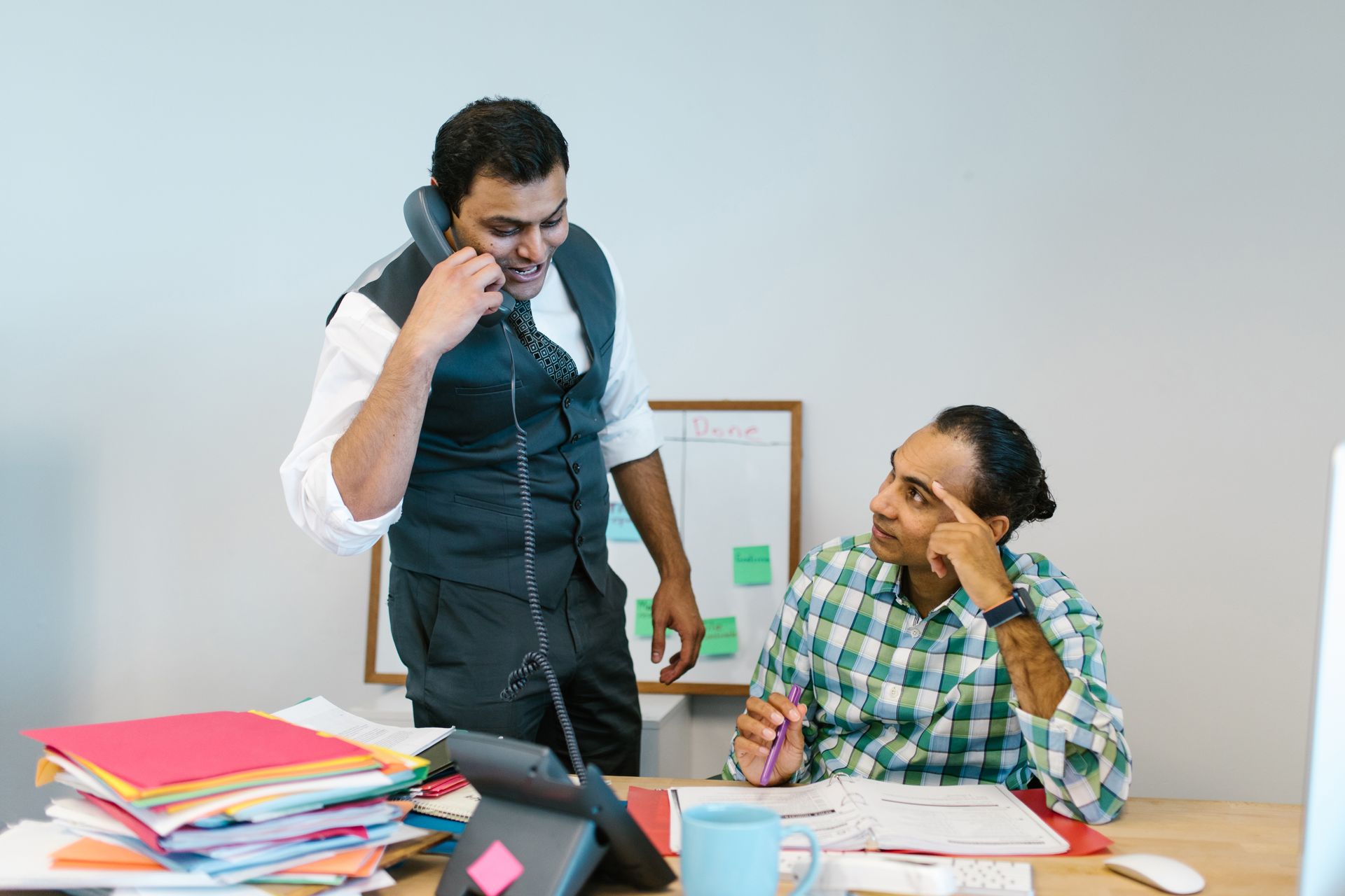 Man Talking on the Phone