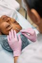 Woman Getting a Forehead Botox