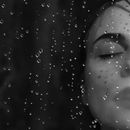 Womans Face With Water Droplets
