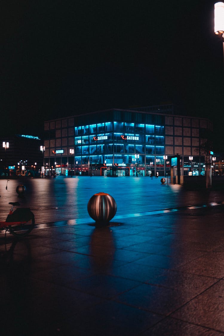 Alexander Platz In Berlin At Night 