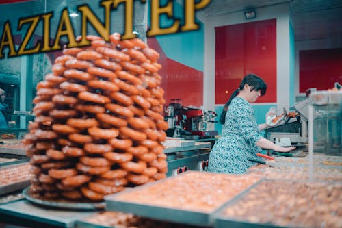 Gratis arkivbilde med abstrakt, butikk, doughnuts