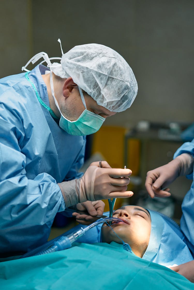 A Doctor Doing An Operation