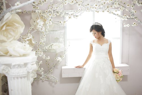 亞洲女性, 女人, 婚紗禮服 的 免费素材图片